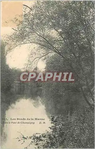 Cartes postales Les Bords de la Marne Vers le Pont de Champigny