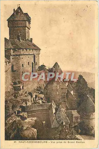 Cartes postales Haut Koenigsbourg Vue prise du Grand Bastion