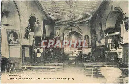 Cartes postales Tombeau du Cure d'Ars Interieur de l'Eglise d'Ars (Ain)