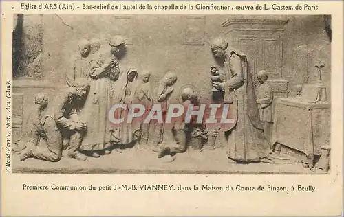 Cartes postales Eglise d'Ars (Ain) Bas Relief de l'autel de la Chapelle de la Glorification