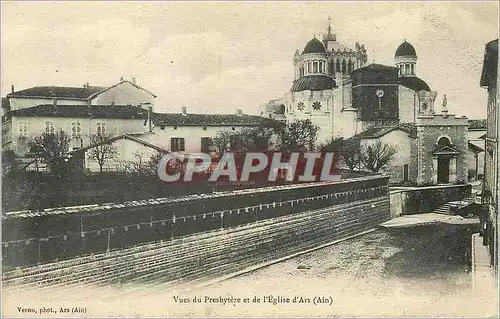 Cartes postales Vues du Presbytere et l'Eglise d'Ars (Ain)