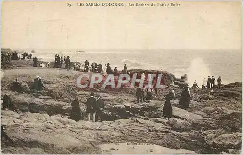 Ansichtskarte AK Les Sables d'Olonne Les Rochers du Puits d'Enfer