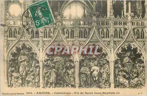 Cartes postales Amiens Cathedrale Vie de Saint Jean Baptiste