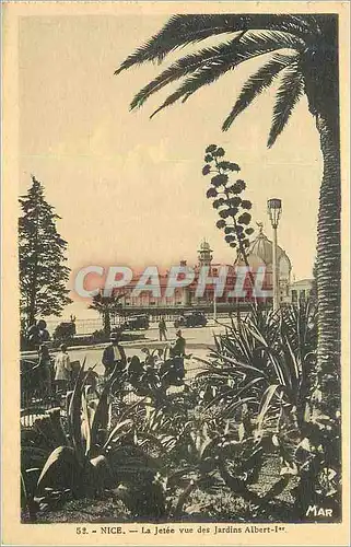 Cartes postales Nice La Jetee vue des Jardins Albert Ier