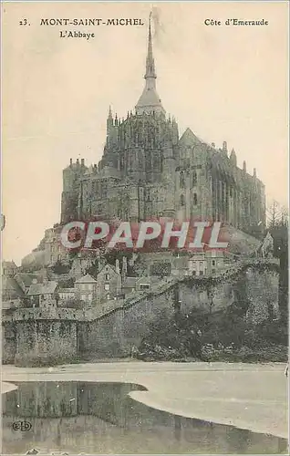 Ansichtskarte AK Mont Saint Michel Cote d'Emeraude L'Abbaye