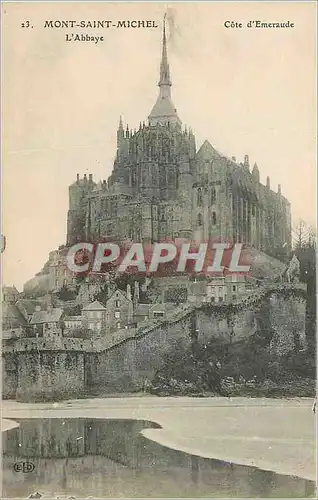 Cartes postales Mont Saint Michel Cote d'Emeraude L'Abbaye