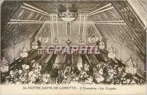 Cartes postales Notre Dame de Lorette L'Ossuaire La Crypte