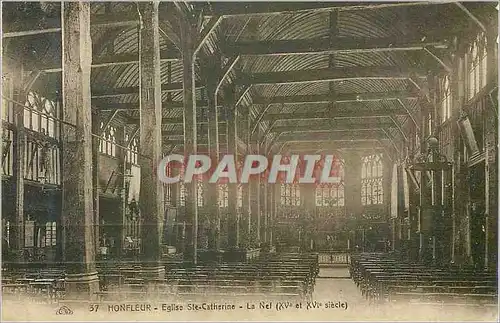 Cartes postales Honfleur Eglise Ste Catherine La Nef (XVe Siecle)