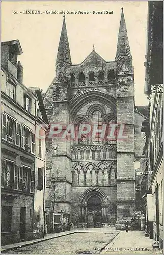 Cartes postales Lisieux Cathedrale Saint Pierre Porail Sud