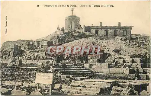 Cartes postales Observatoire du Puy de Dome Ruines du Temple de Mercure