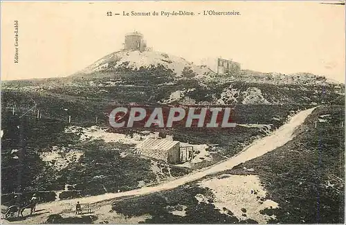 Cartes postales Le Sommet du Puy de Dome L'Observatoire