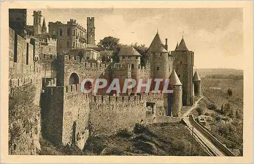 Ansichtskarte AK Cite de Carcassonne Defense de la Porte d'Aude