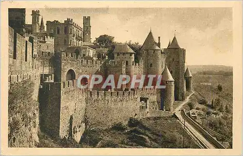 Cartes postales Cite de Carcassonne Defense de la Porte d'Aude