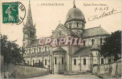 Ansichtskarte AK Chateauroux Eglise Notre Dame