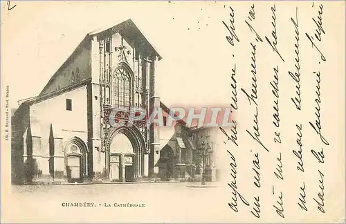 Cartes postales Chambery La Cathedrale (carte 1900)