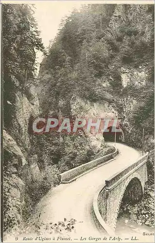 Cartes postales Route d'Ugines a Flumet Les Gorges de l'Arly