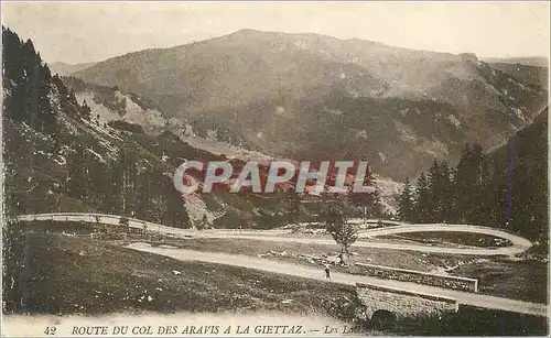 Ansichtskarte AK Route du Col des Aravis a la Giettaz