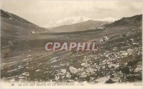 Cartes postales Le Col des Aravis et le Mont Blanc