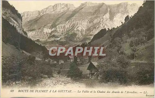 Cartes postales Route du Flumet a la Giettaz