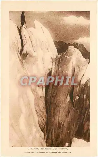 Cartes postales Chamonix (Hte Savoie) Grandandes Crevasses au Glacier