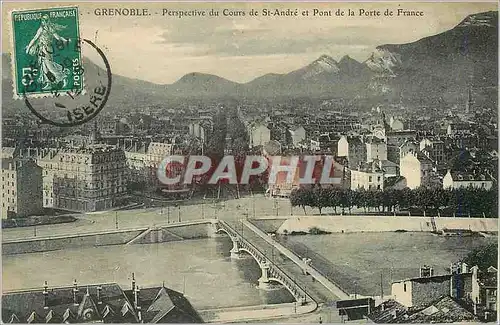 Ansichtskarte AK Grenoble Perspective du Cours de St Andre