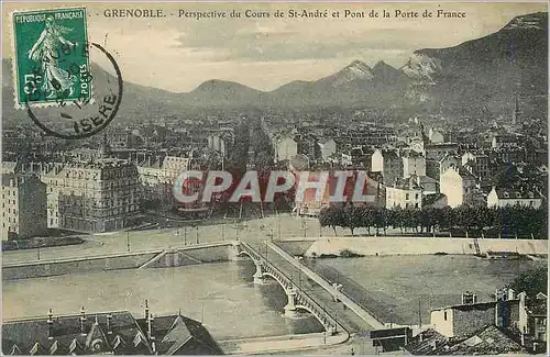 Cartes postales Grenoble Perspective du Cours de St Andre