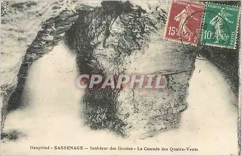 Ansichtskarte AK Sassenage Dauphine Interieur des Grottes