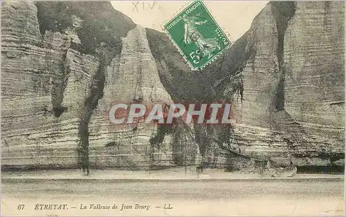 Ansichtskarte AK Etretat la Valleuse de Jean Bourg