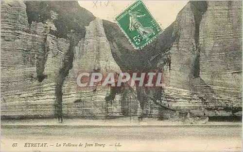 Cartes postales Etretat la Valleuse de Jean Bourg