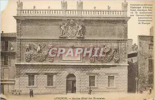 Cartes postales Avignon Ancien Hotel des Monnaies