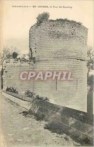 Cartes postales Chinon Indre et Loire la Tour de Coudray