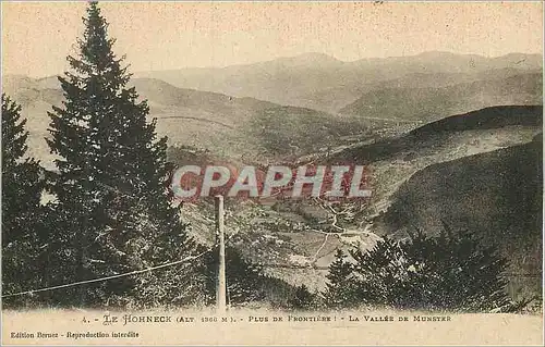 Cartes postales Le Hohneck (Alt 1300m) Plis de Frontiere