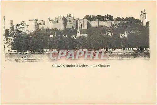 Ansichtskarte AK Chinon (Indre et Loire) le Ch�teau (carte 1900)