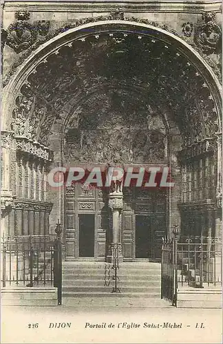 Ansichtskarte AK Dijon Portail de l'Eglise Saint Michel