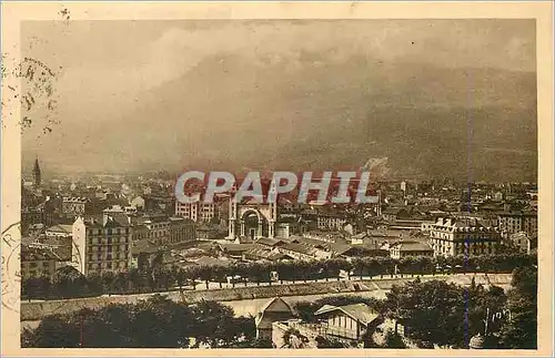 Ansichtskarte AK Grenoble Vue Generale prise du Jardin les Alpes