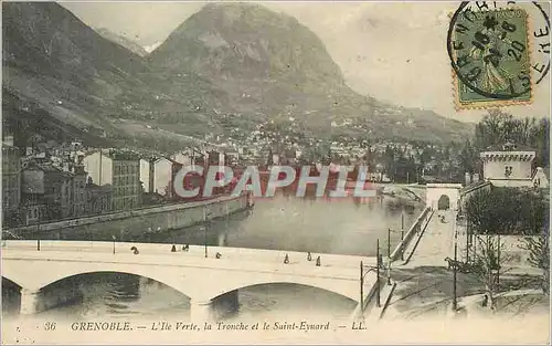 Ansichtskarte AK Grenoble l'Ile Verte la Tronche et le Saint Eynard