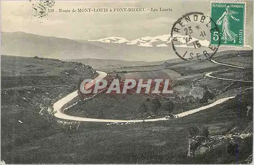 Cartes postales Route de Mont Louis a Font Romeu les Lacets