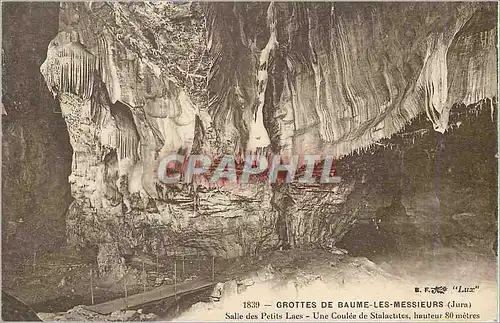 Ansichtskarte AK Grottes de Baume les Messieurs (Jura) Salle des Petits Lacs
