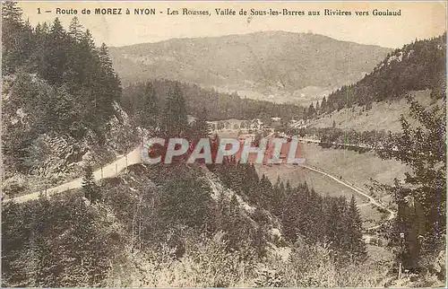 Cartes postales Route de Morez a Nyon les Rousses