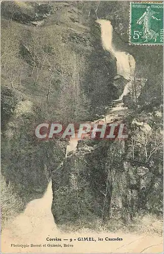 Ansichtskarte AK Gimel Correze les Cascades