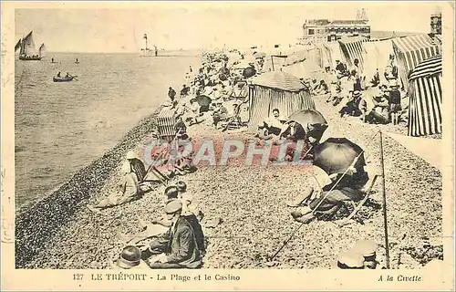 Cartes postales Le Treport la Plage et le Casino