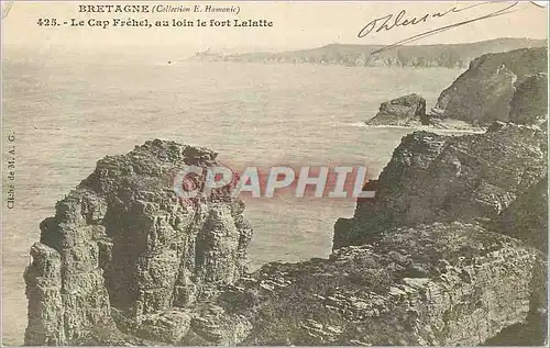 Cartes postales Bretagne le Cap Frehel au Loin le Fort Lalatte