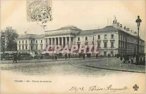 Ansichtskarte AK Tours Palais de Justice (carte 1900)