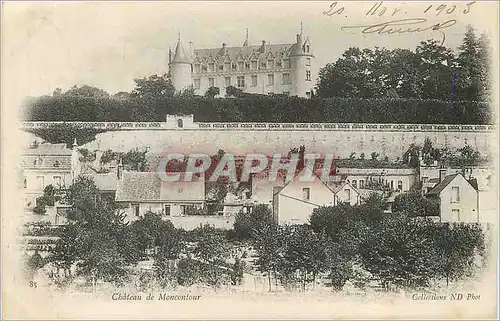 Cartes postales Chateau de Moncontour (carte 1900)