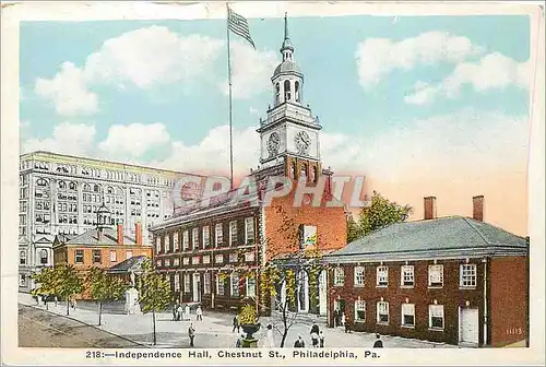 Cartes postales Philadelphia Independence Hall Chestnut