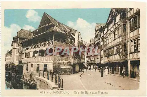 Ansichtskarte AK Strasbourg Rue du Bain aux Plantes