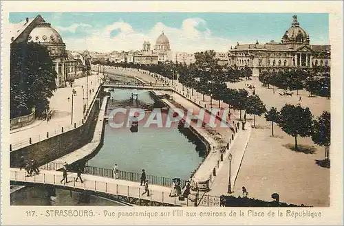 Ansichtskarte AK Strasbourg vue Panoramique