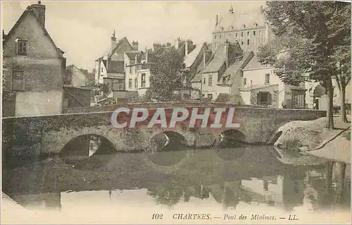 Cartes postales Chartres Pont des Minimes