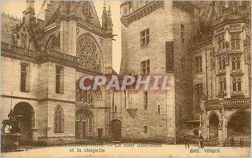 Ansichtskarte AK Chateau de Pierrefonds la Cour Interieure et la Chapelle