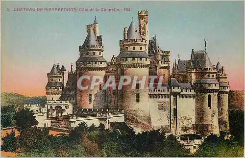 Cartes postales Chateau de Pierrefonds Cote de la Chapelle ND